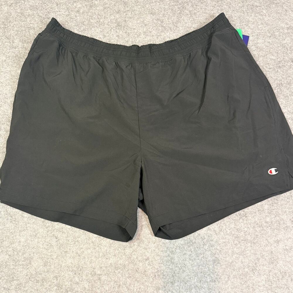 Champion Athletic Shorts Mens 2XL Black Stretch Zip Pocket NWT Training Gym